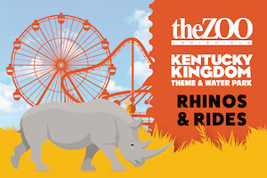 Rhinos & Rides - Kentucky Kingdom + Louisville Zoo Combo Ticket